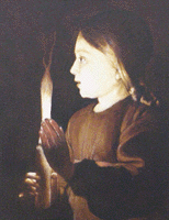 From "Jesus and Joseph in the Carpenter's Shop" by Georges De La Tour