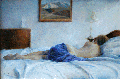 Francesca, sleeping nude